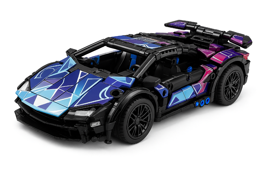 Klocki konstrukcyjne samochód sportowy