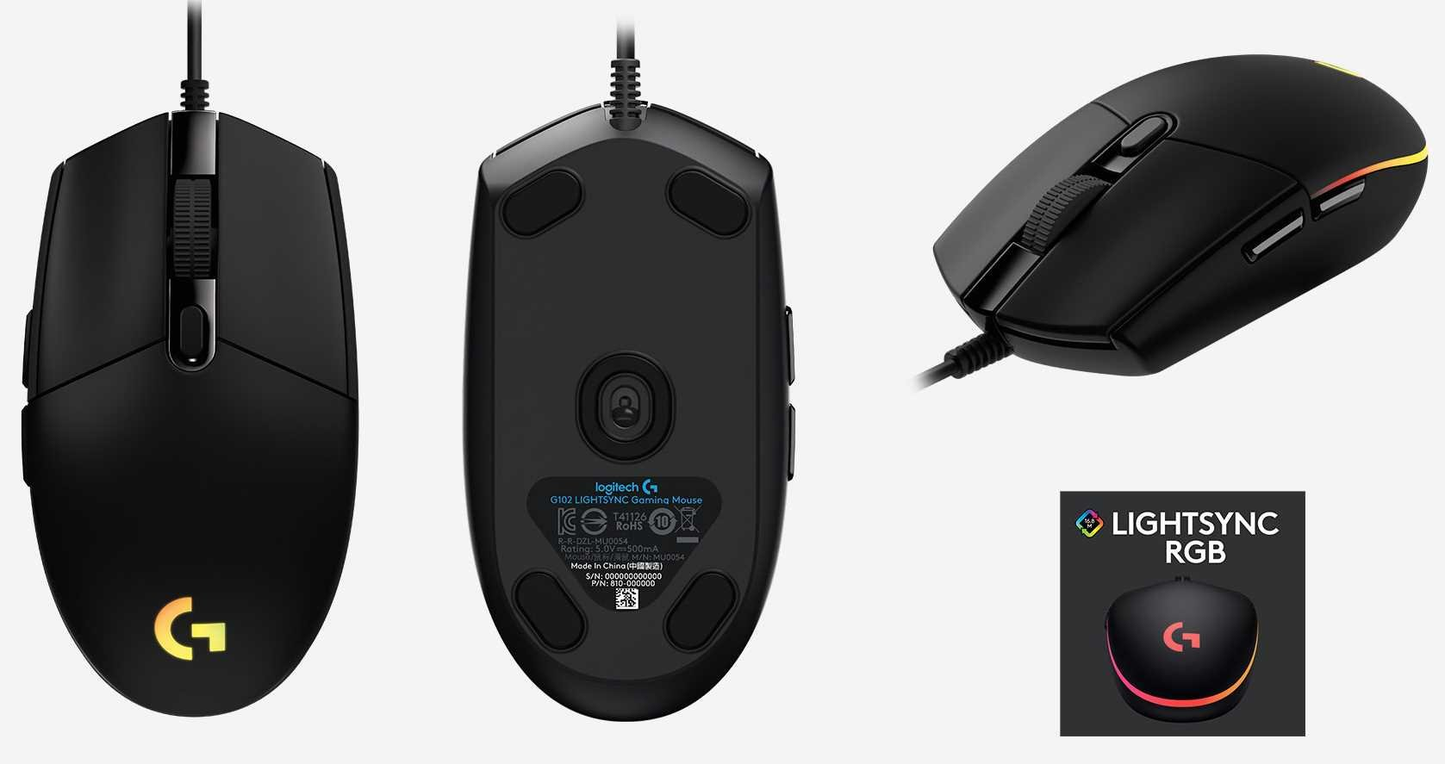 Myszka dla graczy Logitech G102 LIGHTSYNC
